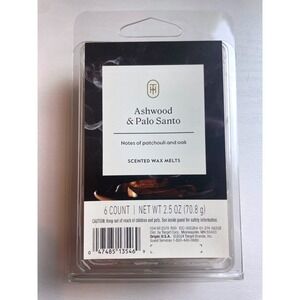 Pack of 5 Ashwood & Palo Santo Scented Wax Melts 2.5 oz Brand New!